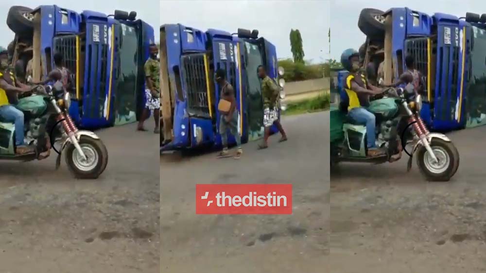 Breaking News: Cargo Truck Involved In Serious Accident On Nungua Road Causing Massive Traffic | Video