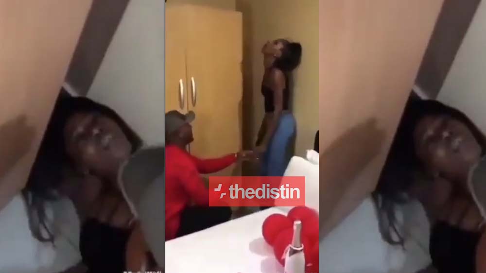 Lady Collapses As Her Boyfriend Proposes To Her | Video