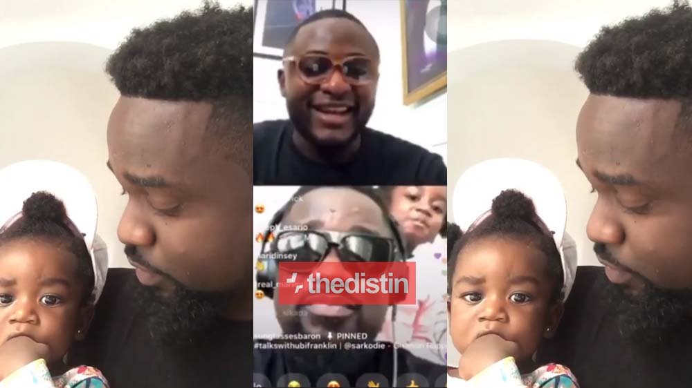 The Moment Titi Interrupted Sarkodie's Business Call On IG Live & Gave Him 10 Minutes To Finish The Call | Video