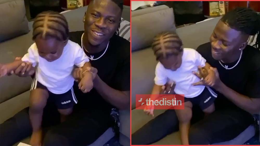Stonebwoy Shows Off His Son, Janam's Cornrow Hairstyle In Video | Watch