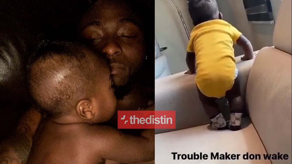 Trouble Maker Don Wake Up - Davido Says As His Son, Ifeanyi Has Already Started Causing Wahala In The Hosue | Video