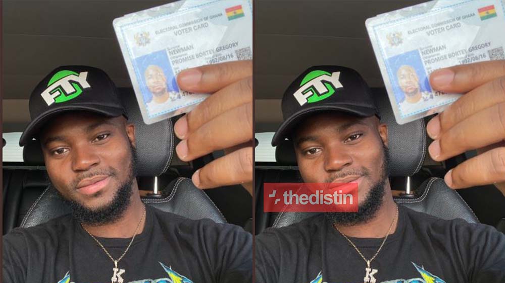 "register and be a citizen of Ghana" - King Promise Registers For His Voter ID Card As He Advises Others To Do Same On Twitter