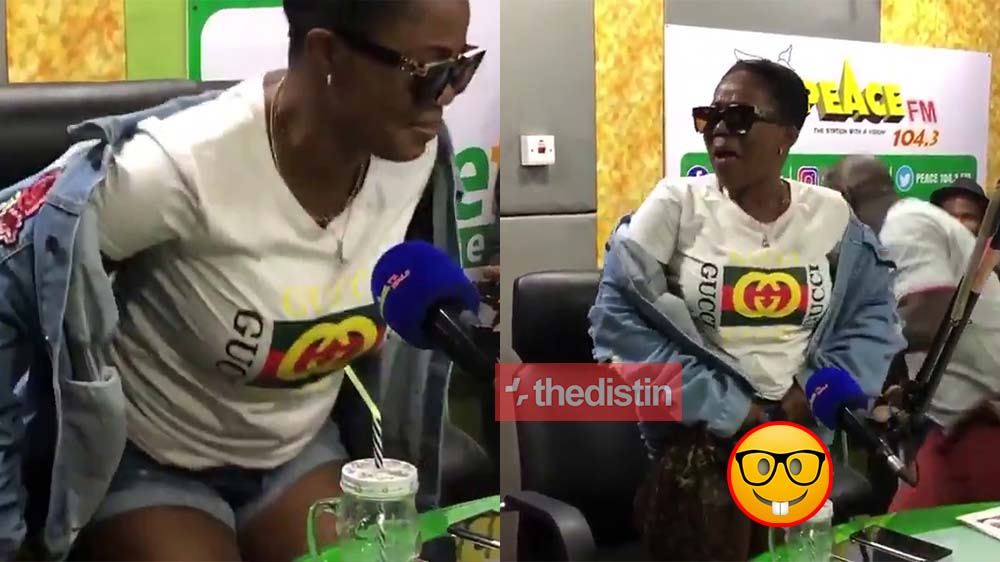 Video: Mzbel Dared To Show Her Grey Hair Tonga On Peace FM | Proves Tracey Boakye Wrong