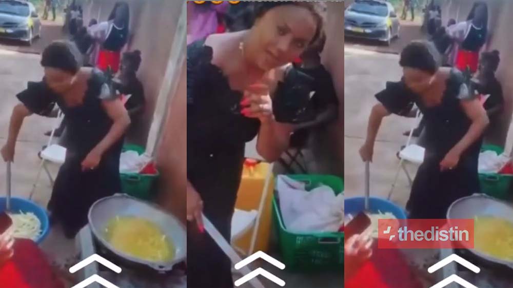 Video Of Nana Ama Mcbrown Cooking At A Funeral Causes Stir On Social Media (Watch)