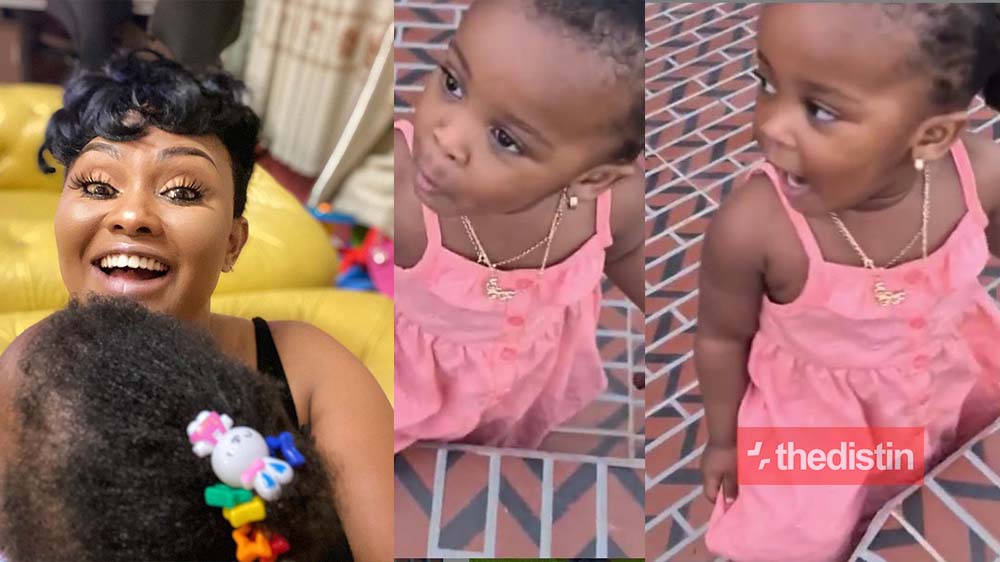 Video Of Nana Ama McBrown’s Daughter Baby Maxin Imitating Sounds Of Animal Causes Stir On Social Media (video)