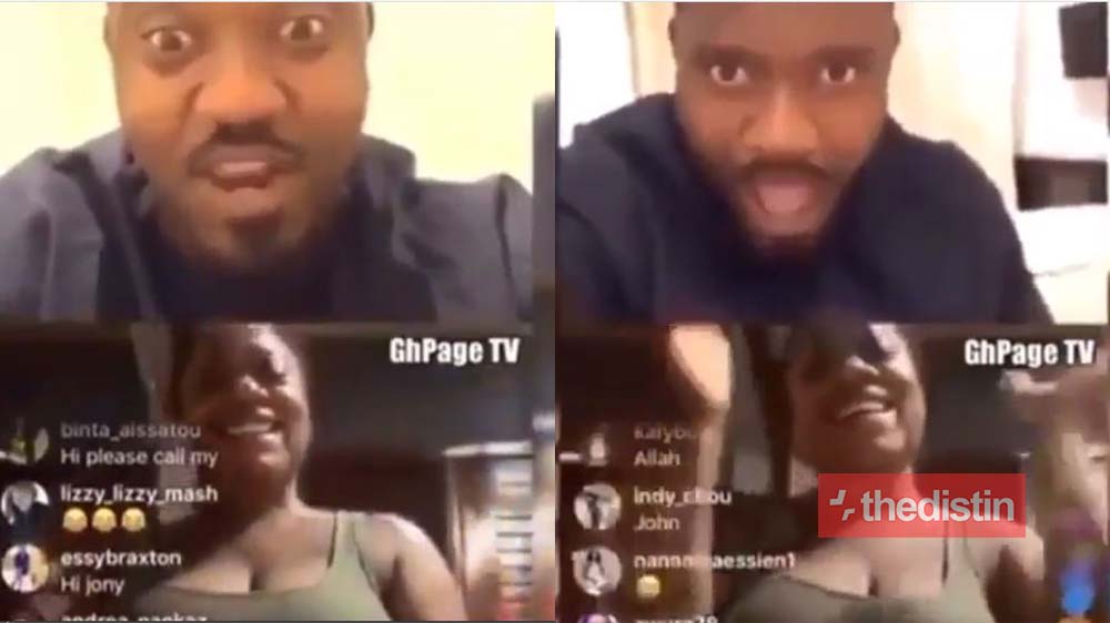 See John Dumelo's Reaction While He Stares At Moesha Boduong's Breast (Video)