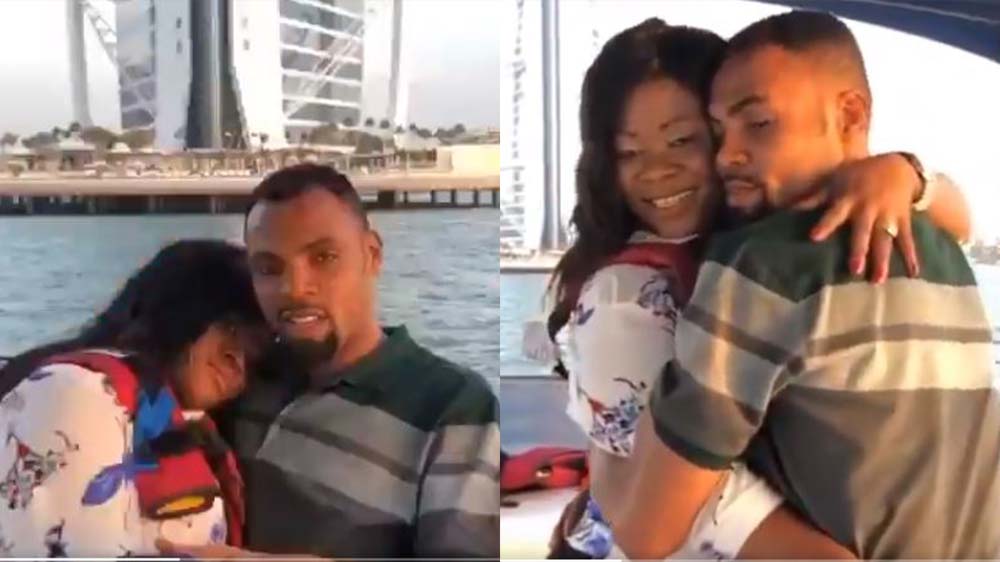 Video Of Rev Obofour And His Wife Bofowaa Chopping Love & Cuddling In A Yacht In Dubai Causes Stir (Watch)