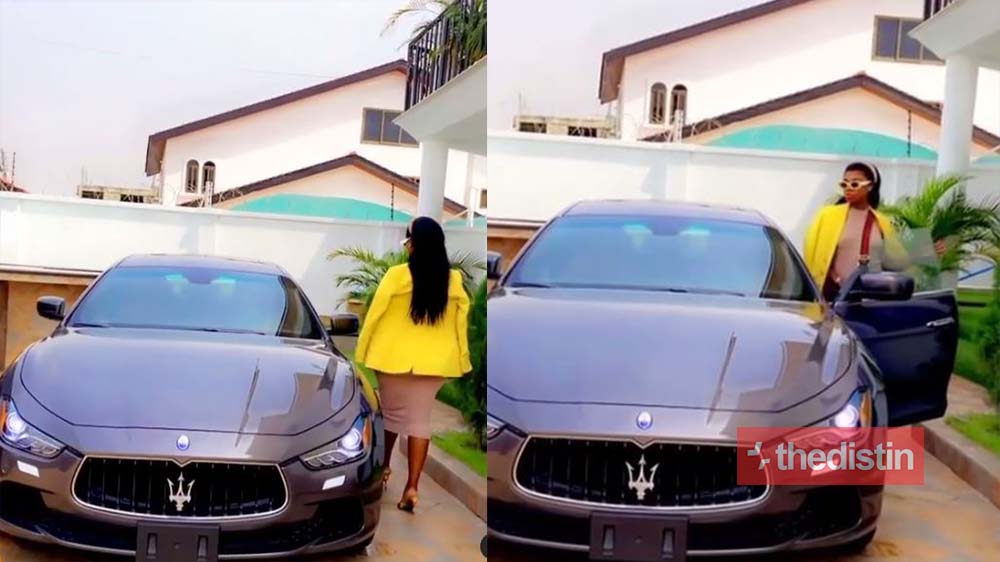 "Rented or Hired" – Netizens Troll Becca After Flaunting A Brand New Maserati (Video)