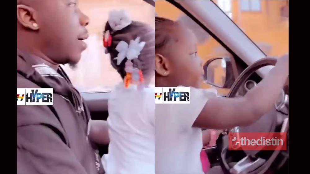 Stonebwoy's Daughter Jidula Hits The Road In Her Father's Range Rover To Catch Some Cruise (Video)