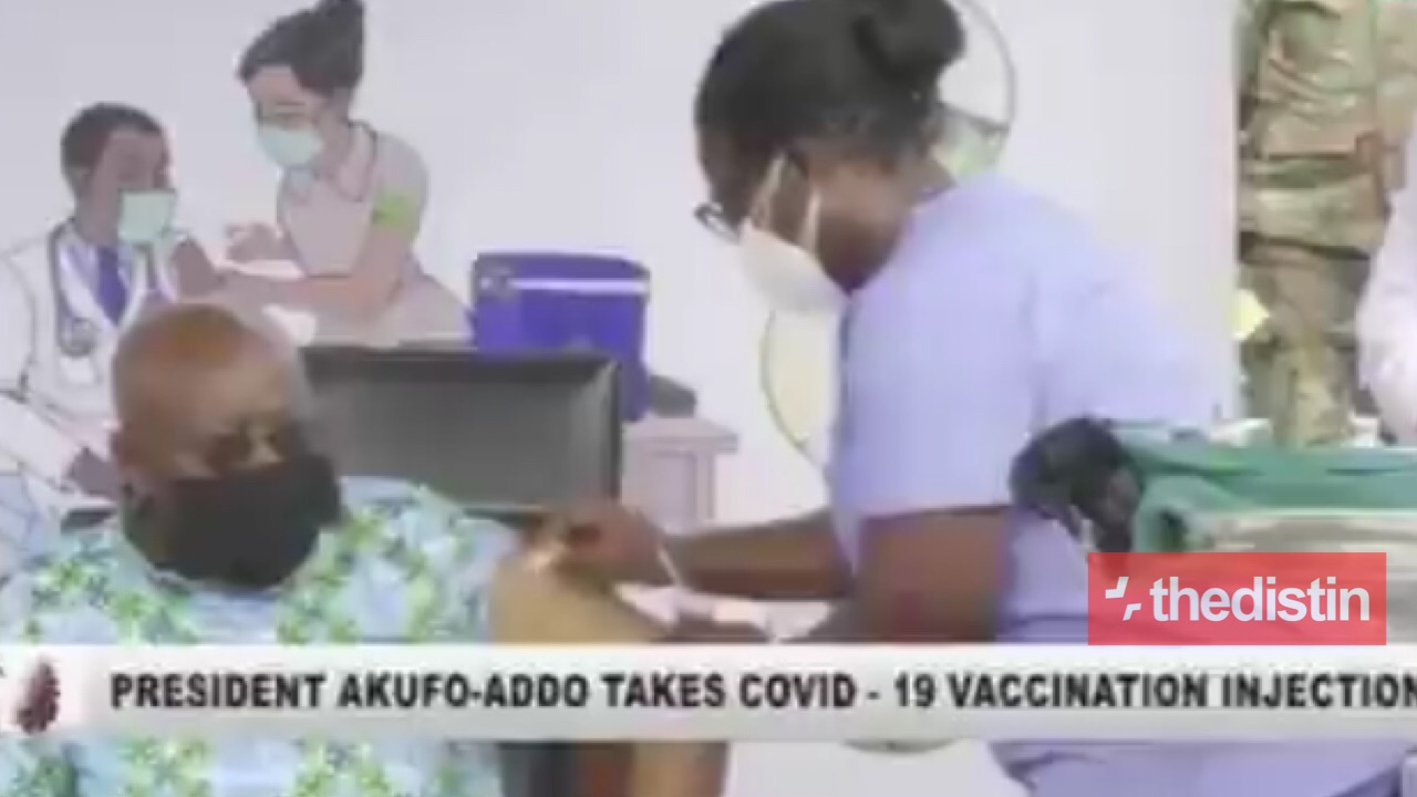 President Nana Addo Takes The Covid-19 Vaccine