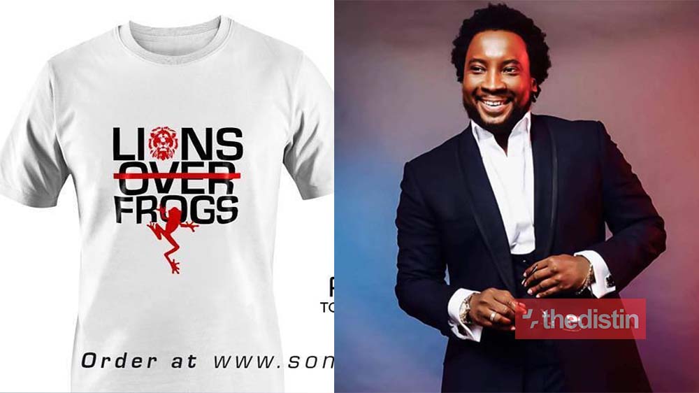 Gosepl Singer Sonnie Badu Launches ‘Lion Over Frogs’ T-Shirt, Selling At GHS577 (Photo)