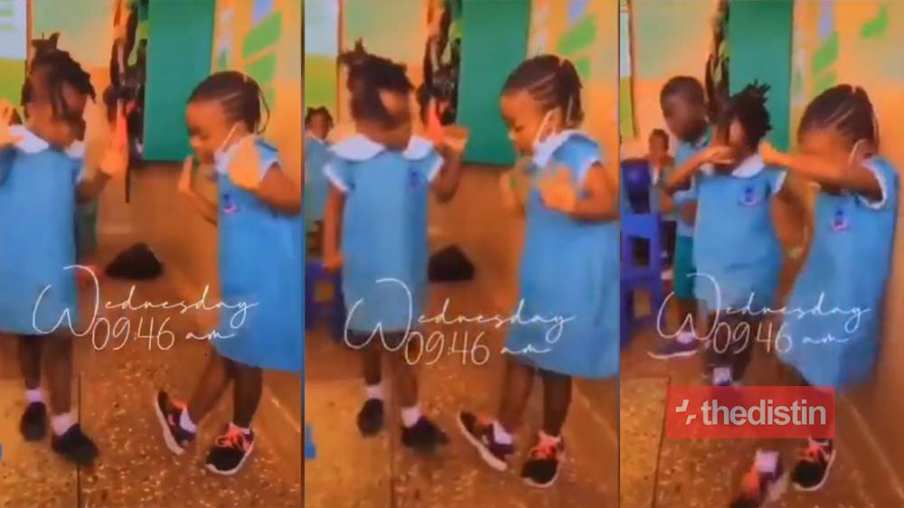 Video Of Two KG Girls Jamming To O’Kenneth’s ‘Agyeiwaa’ Song Goes Viral