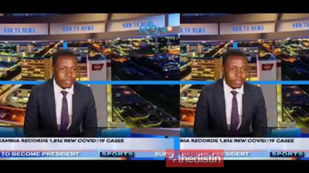 Zambian KBN Presenter Demands For His Salary Arrears On Live TV While Reading The News (Video)
