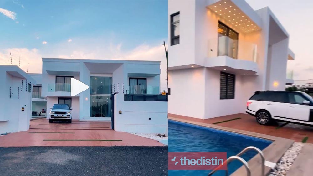 "Glass ne light nkwaaa" - Medikal Flaunts Michael Blackson's Newly Acquired Mansion In Ghana, Check Out The Interior Deco (Video)
