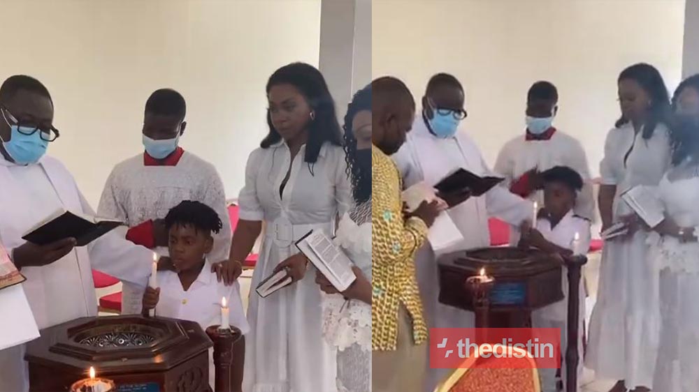Michy Celebrates Majesty In Church, Calls On Pastor To Bless His 6th Birthday Before The B Party (Video)