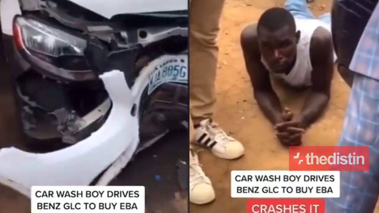 car wash guy damage Benz