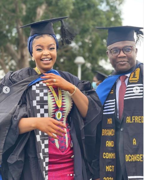 Ayisha Yakubuu of TV3 and Alfred Nene graduate with Masters Degrees as beautiful photos drops