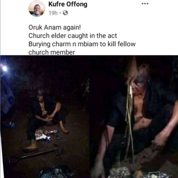 Photos: Popular Church Elder caught real handed buying charms to use on members